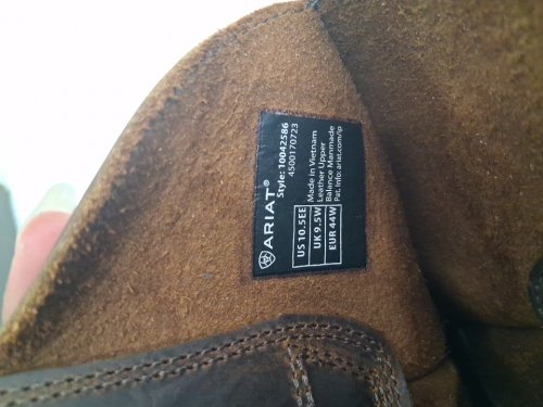 men's ARIAT Sport Rambler Western wide square 11" Boot - size 10.5 EE wide - bartop brown (style: 10042586) image 6
