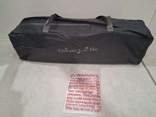 dream on me Nest Portable Play Yard With Carry Bag And Shoulder Strap - 40" x 28" x 27" - grey (model: 436-gy) image 3