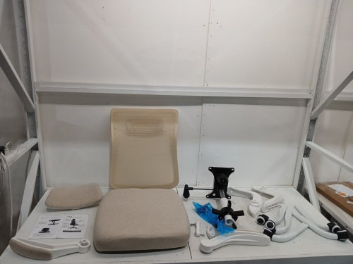 Mimoglad Office Chair with Adjustable Lumbar Support and Headrest -  beige (model: oc-5188h) image 4