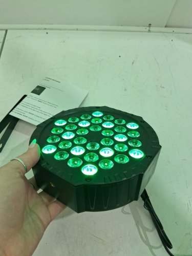 Javik Slim LED Stage Lights with 36 LED Lights, 7 Modes, and Remote Control - 7" - Black (Model: LSPA36RC) image 2