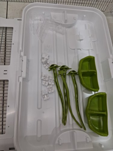VISION BIRD CAGE, 16" X 25" X 34" H - WHITE BASE (MODEL: M02) image 4