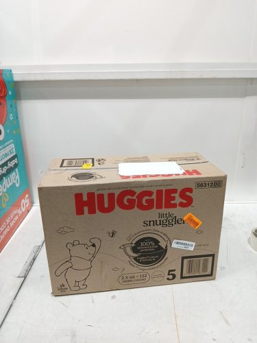 132PK HUGGIES LITTLE SNUGGLERS GENTLE SKIN PROTECTION DIAPERS - SIZE 5 - WINNIE THE POOH image 2