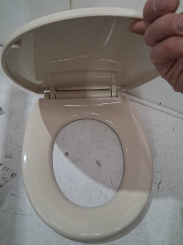 TOTO SOFTCLOSE NON SLAMMING ROUND TOILET SEAT AND LID COLONIAL WHITE SS113#11 image 4