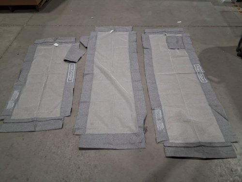Aquavogue 3-Pack Full Size Bed Rails - 74.8" x 74.8" x 54" - grey (model: BR-G-SKY) image 5