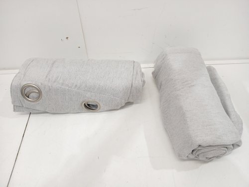 (2 PANELS) BEAUTYREST PLATINUS BLACKOUT GROMMET-TOP CURTAINS - 52" X 90" - GREY - (MODEL: 6595105) image 3