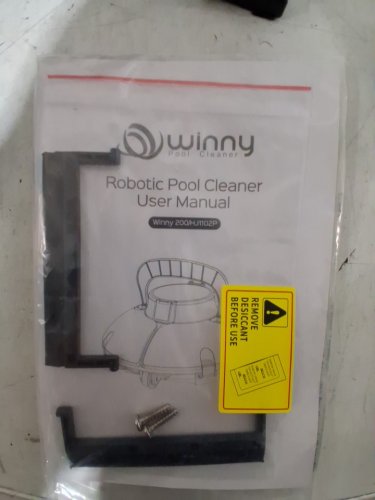 WINNY POOL CLEANER cordless robot vacuum cleaner - 645 SQ. FT. - BLACK/WHITE (Model: HJ1102P) image 5
