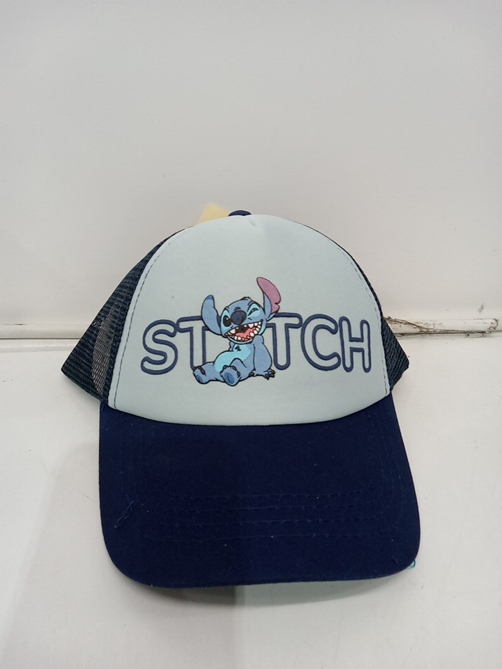 Toddler's Disney Stitch Adjustable Mesh Back Baseball Cap/Hat - 4-6X - Dark Blue/Baby Blue (Model: CLBH0091CN) image 2