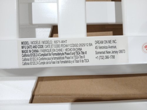 dream on me 5-in-1 storybrooke convertible crib - 54" x 29.5" x 43" - white (model: 6571) image 5