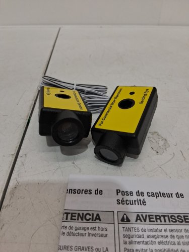 garage door safety sensor for liftmaster and chamberlain garage door opener - yellow/black (model: 41A4373A) image 4