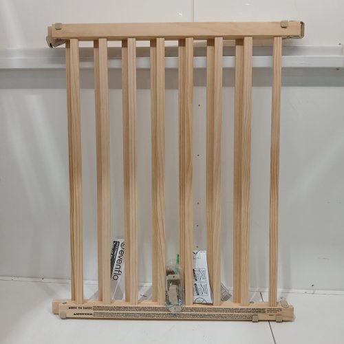 EVENFLO WALK-THRU TOP OF STAIRS extra wide BABY & PET GATE - 32" x 30" - 48" - NATURAL WOOD brown (MODEL: 10500) image 4
