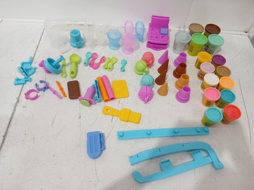27PC PLAY-DOH KITCHEN CREATIONS ULTIMATE ICE CREAM TRUCK PLAYSET WITH ACESSORIES & NON-TOXIC PLAYDOH - MULTICOLOR (MODEL: F1039/1582448) image 4