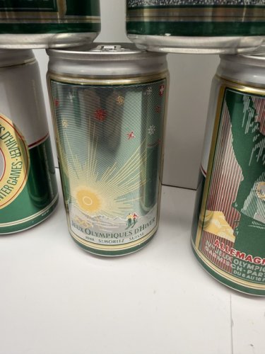 16 ASSTD COLLECTIBLE *FULL* ALE CANS OF THE WINTER OLYMPICS (ALL DIFFERENT YEARS FROM THE PAST) image 4