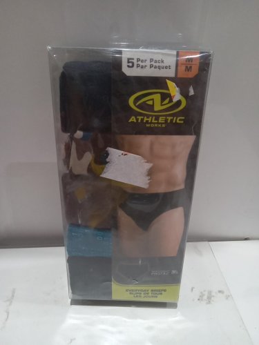 5pK Men's Athletic Works Everyday Briefs - Medium - Multicolour (Model: CA 51122) image 2