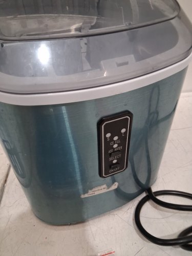 EUHOMY Countertop Ice Maker Machine with Handle, Basket & Scoop - MAKES 26LB Per Day - silver (MODEL: IM-01X/IM008-BSI-CAEH) image 10