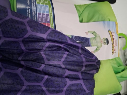 2PC TODDLER MARVEL PADDED HULK COSTUME - 3-4T - GREEN/PURPLE image 3