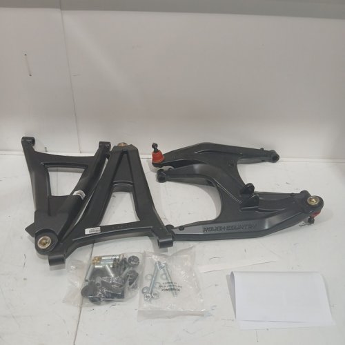 4PC Rough Country High Clearance Aluminum Control Arms with 2" Forward Offset- for can-am defender 2016-2019- black-(model:‎97041BLK) image 3