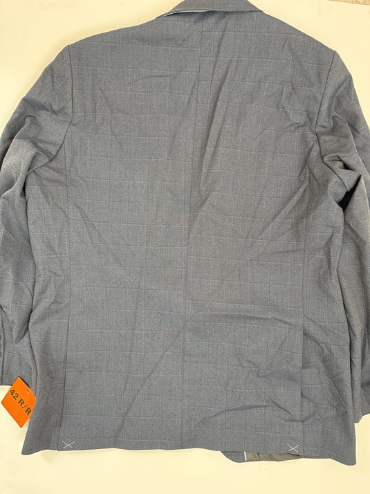 MEN'S J.M. HAGGaR PREMIUM CLASSIC SUIT JACKET - 42 R/R - NAVY BLUE (STYLE: 1772502) image 4