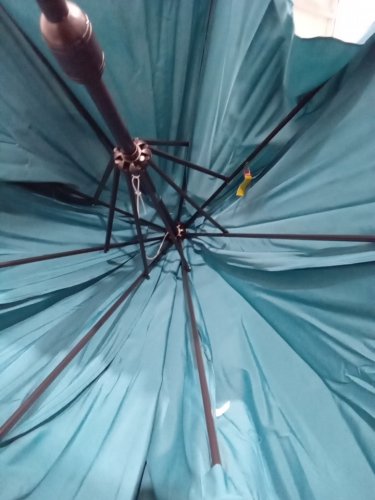 GARVEE OUTDOOR PATIO UMBRELLA WITH CRANK LIFT - 9FT - BLUE image 4