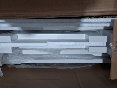 WEENFON Tall Bathroom Cabinet with 6 shelves - 67" x 16" - WHITE - (model: nsng083W-SL) image 4