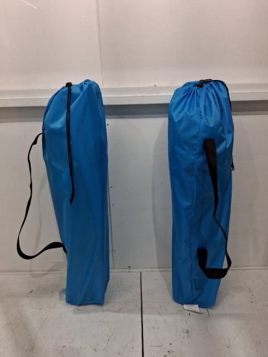 2pk superella portable folding low beach chair with cup holder - 400lbs max - blue - (model: scc2024-2) image 4