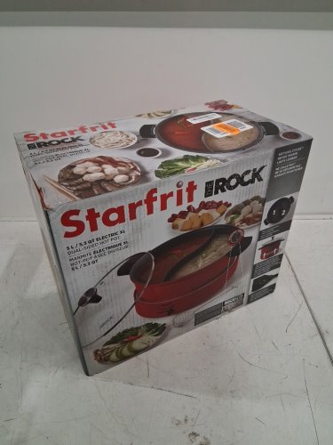 Starfrit The Rock XL Dual-Sided Electric Hot Pot, Non-Stick - Variable Temperature Control - 1500w - 5l - red (Model:024428) image 2