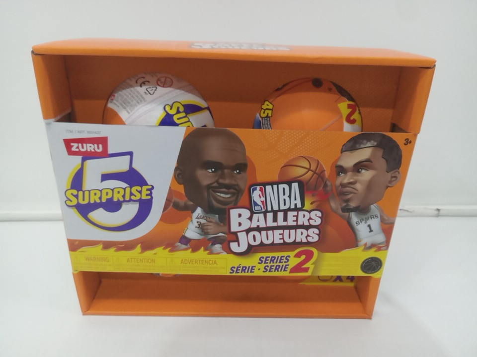 4PK ZURU NBA BALLERS SURPRISE TOYS - 5 SURPRISE + half court accessory (model: 1851437) image 2
