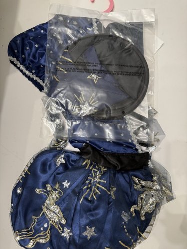 2PC GIRLS PALAMON MIDNIGHT WITCH COSTUME - LARGE 10/12 - BLUE/SILVER/GOLD (STYLE: 40971) image 4