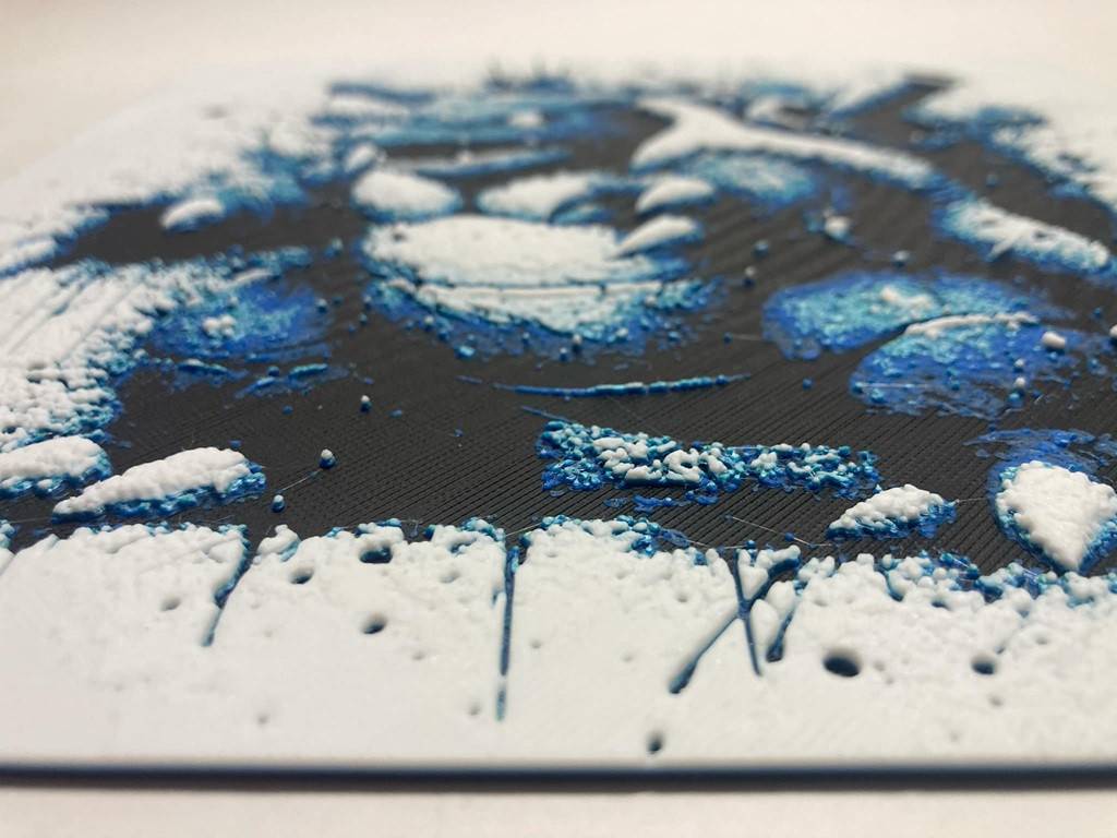 8"x8" 3D Printed - Blastoise - Pokémon - Textured Photo image 2