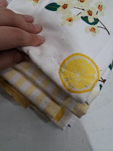 8PK MIKASA KITCHEN TOWELS - 17"X28" - YELLOW/ WHITE (MODEL:3400550) image 4
