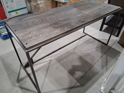 Bush Furniture Refinery Industrial Desk - 62" - rustric grey (model: 1535764/ RFD162RG) image 4