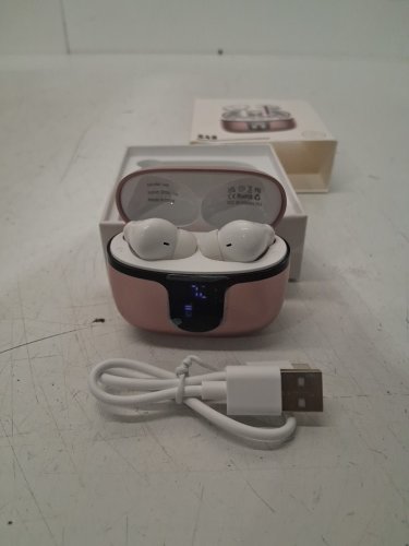TRUE WIRELESS BLUETOOTH DEEP BASS waterproof touch control STEREO EARBUDS - rose gold (MODEL: S48) image 3