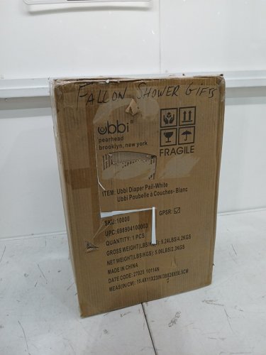 UBBI STEEL DIAPER PAIL WITH SAFETY LOCK - 13GAL - WHITE - (model: 21025 10114n) image 2