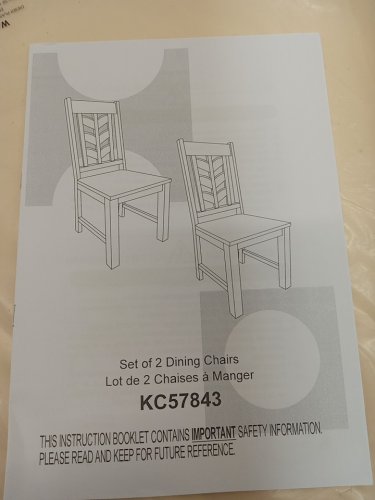 2pk costway rubber wood kitchen side dining chair set - 21" x 40" x 18" - white (model: kc57843wh) image 5