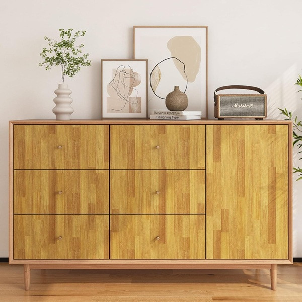 Yenhome multi-purpose vinyl Peel and Stick wallpaper - 10FT X 2FT - faux brown wood - (Model: 9WTR) image 2