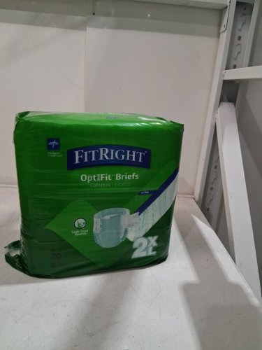 20PK UNISEX MEDLINE FITRIGHT ANTI LEAK PROTECTIVE UNDERWEAR- 2XL- WHITE image 2