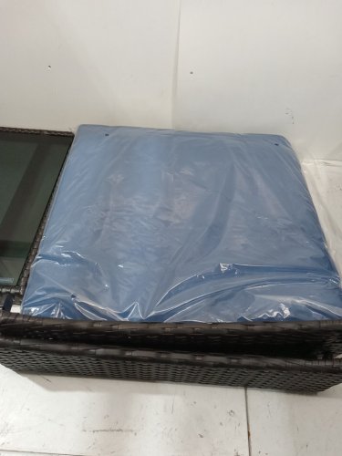 3PC patio rocker chairs with coffee table - 37" x 34" x 26.5" chair - 18.5" x 20" table - navy (model: hw75078ny) image 10