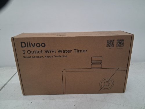 Diivoo Brass 3 Zone WiFi Water Timer - 3 outlets - App Remote Control - green/black (model:  wt-11w1) image 2