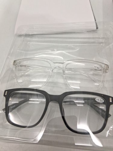 2PK Innovative Eyewear Morgan Readers - +1.50 - BLACK/CLEAR (MODEL: 8858300 ) image 3