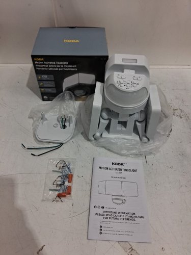 Koda LED motion activated security light with nightlight - 240° sensor - 70ft Range - 4200LM - WHITE (Model: 1806206) image 2