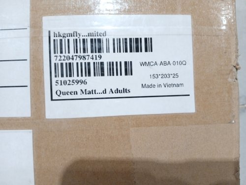 MEMORY FOAM MATTRESS - QUEEN - WHITE/GREY (MODEL:FG-12Q) image 5