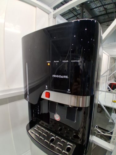 frigidaire water cooler/dispenser with cup storage 2 temperature bottom loading stainless steel water dispenser - 42.5" x 13" x 13.5" - black/silver/grey (model: efwc900) image 6