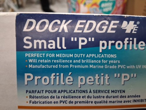 Dock Edge PVC Profile Dock Guard Small P Profile - 16FT - White (MODEL:DE1170F) image 3