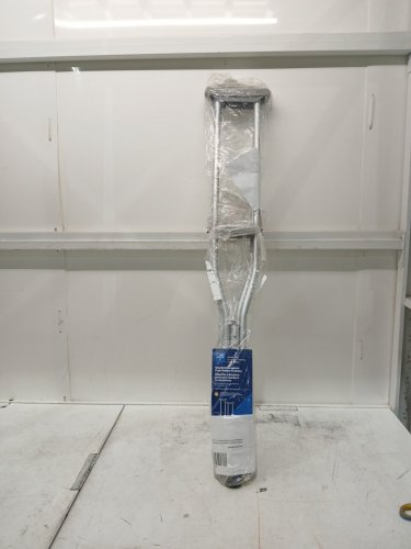medline guardian standard aluminum adjustable crutches - 5.2FT to 5.10FT - aluminum (model: mdsv80535) image 2