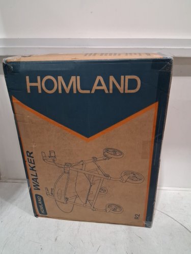HOMLAND FOLDABLE ROLLATOR WALKERS WITH SEAT FOR SENIORS - 8" WHEELS - 350LBS CAP - BURGUNDY/RED (MODEL: R2-RD) image 2