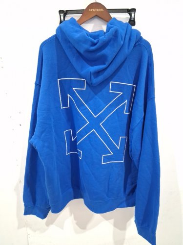 MEN'S OFF-WHITE SKATER HOODIE - XXL - BLUE (MODEL: 1993544) image 5