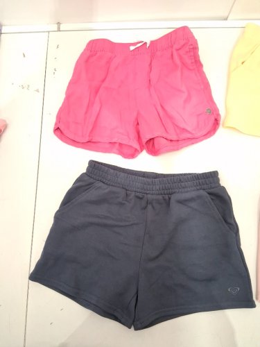 4 GIRL'S SHORTS - MEDIUM (7/8) - PINK/BLUE/YELLOW image 3