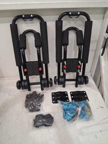 2pk Adjustable Folding Kayak roof Rack - J CROSS BAR - UNIVERISAL FIT - BLACK (model: krf-123) image 3