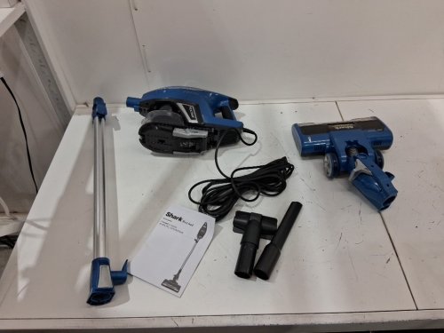 shark rocket corded stick vacuum with self cleaning brush roll - blue (model: hv343amz) image 3