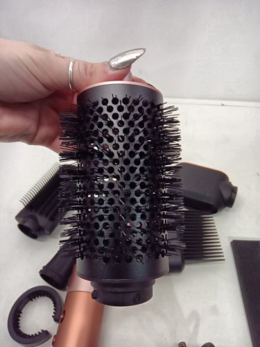 6PC DYSON i.d curly + coily airwrap multi styler and hair dryer with bluetooth - amber silk ( model: hs08) image 5