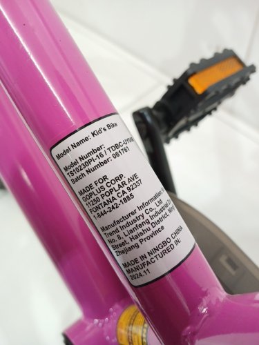 Costway Kids Bike Bicycle - 16" - pink (Model:TS10230PI-16) image 11